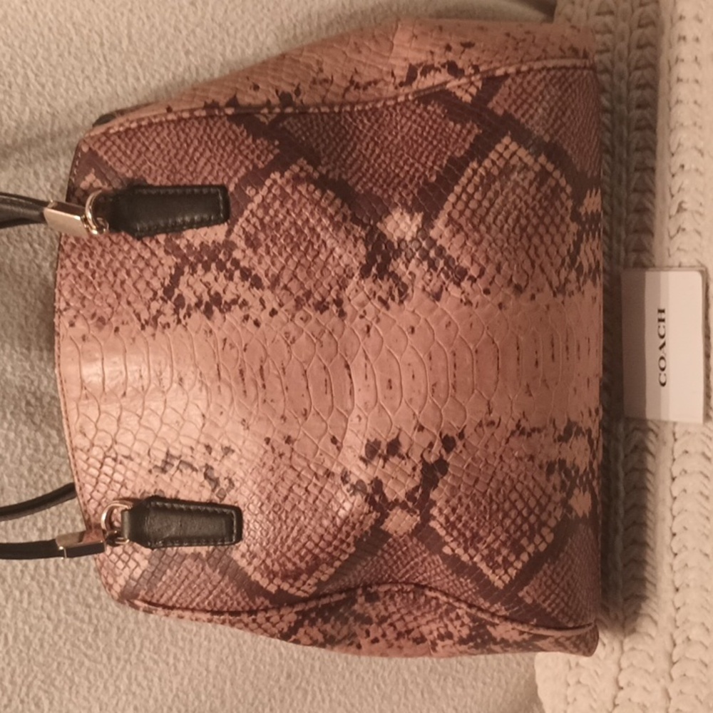 Coach Python Leather Handbag - image 3